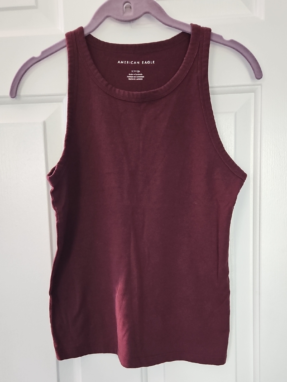 American Eagle Outfitters Dark Purple Tank Top